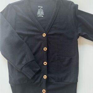 Kyte Baby Bamboo Jersey cardigan, size 2T, color midnight